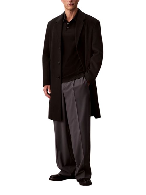 Polo nera in cotone Calvin Klein | LV04LB276GUB1